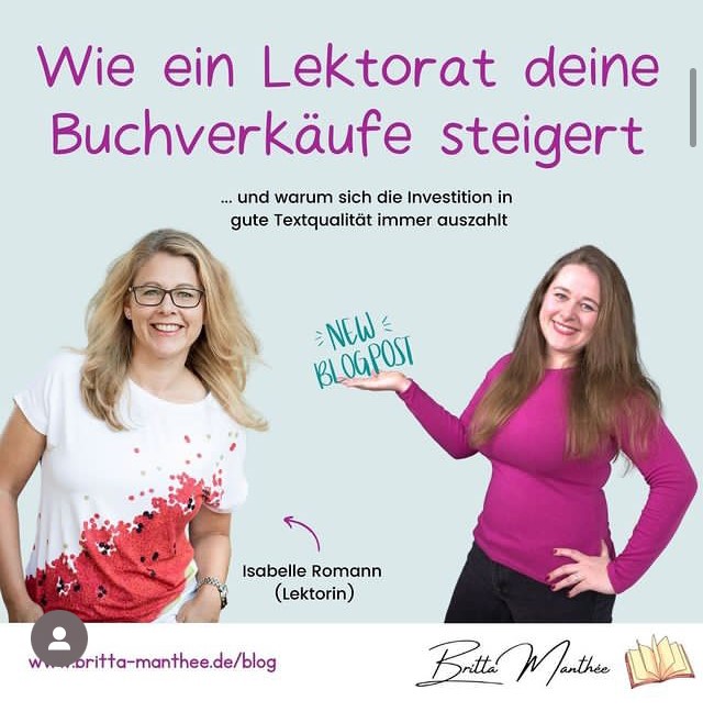 Britta und ich: Wie ein Lektorat deine Buchverkäufe steigert